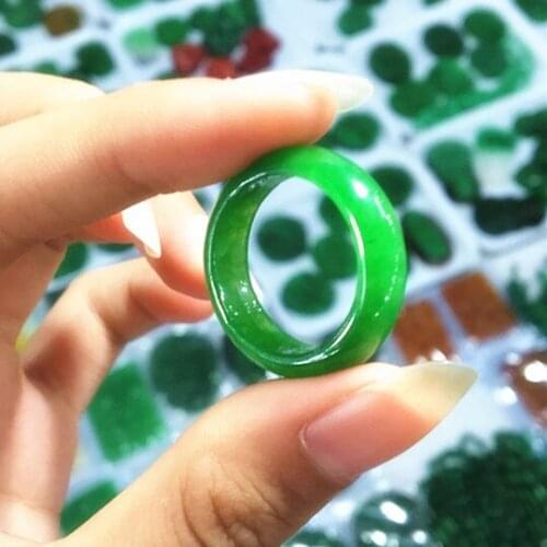100% real green jade rings carved brand ring Jade Stones for men jade Jewellery emerald rings jadeite ring