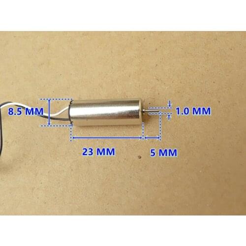 100PCS 3.7V 40000RPM 8.5*23MM micro coreless motor with plastic gear Toys / models / DIY Accessories motor
