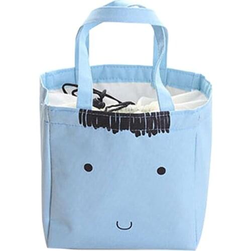 14PCS / LOT Cute Cartoon Waterproof Oxford Cloth Insulated Bento Bag Portable Student Iunch Bag Waterpfood Portable Picnic Bag