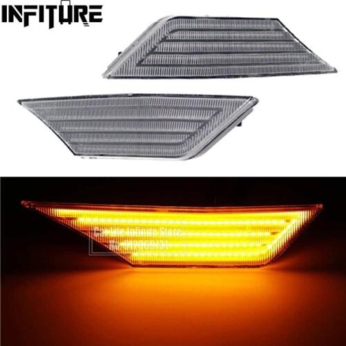 2x Side Marker Lights For Honda Civic 10th Gen 2016 -2020 Side Marker Repeater Light Turn Signal Lights Indicator Lamps