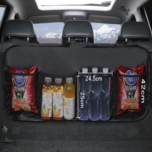 Car Rear Seat Back Storage Bag Multi-use Car Trunk Organizer Auto Stowing Tidying Interior Accessories