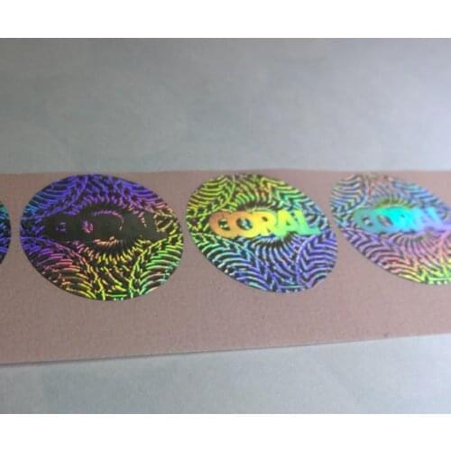 Free design ! custom secure genuine hologram stickers void if removed
