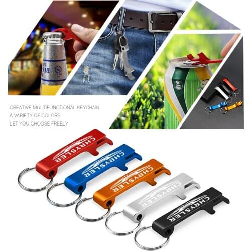 Alloy Keychain Bottle Opener Key Case Holder Keyring Accessories For Chrysler 300c Android Town Country Grand Voyager PT Cruiser