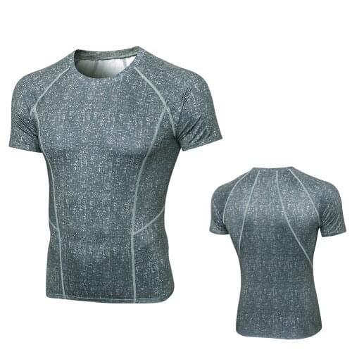 Quick Dry Sport Shirt Men Running Fitness Shirts Soccer Basketball Jersey Gym Shirt man Bodybuilding Sportswear Compress Tights