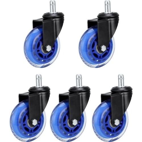 For Office Chair Casters Wheels,3Inch Replacement Chair Caster Wheels,Smooth Rolling Chair Wheels Universal Set of 5