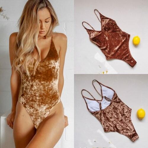 Elegant One Piece Swimsuit Fashion Womens Bodysuits Sexy Beachwear Women New Bodycon Office Lady Leisure Bathing Suit Monokini