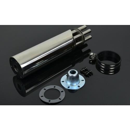 Motorcycle Muffler Stainless Steel Exhaust Pipe Yoshimura Exfoliate Gatling Gun Style Fit for Street Bike Atv Scooter