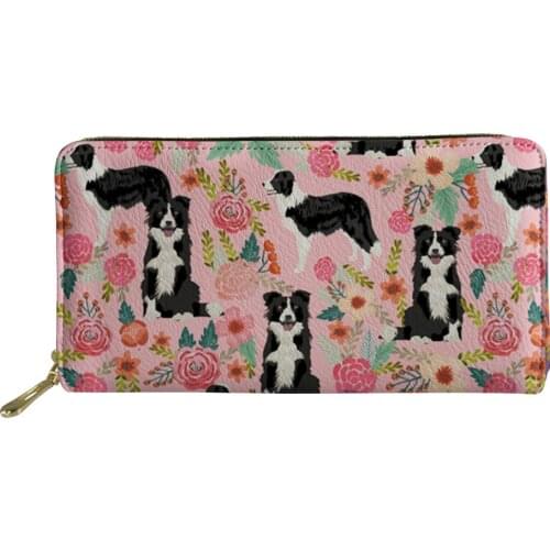 HaoYun Women PU Leather Long Wallets Little Bulldogs Pattern Girls Money Bags 3D Cartoon Animal Design Ladies Coin Pounch Bags