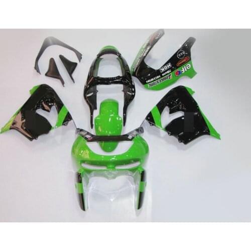 Injection Fairing kit for KAWASAKI Ninja ZX9R 98 99 ZX 9R 1998 1999 ABS Green gloss black Fairings set+gifts KK02