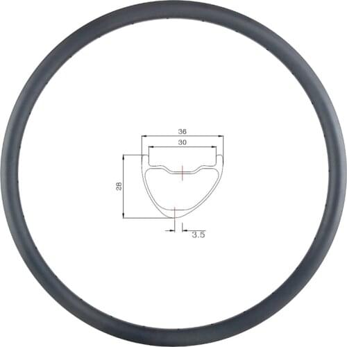 LIENGU 390g 29er MTB XC AM tubeless clincher 36mm asymmetric carbon rim all mountain bicycle 29inch 28mm depth wheel T700 T800