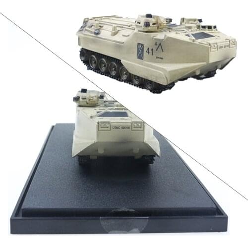 1/72 Scale American AAV7A1 Tank Model Miniature Tank with Dustproof Case Gift for Kids Adults