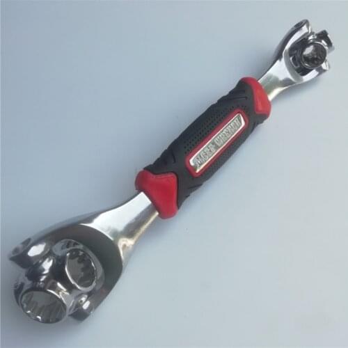 Do not hurt the hand socket wrench plastic handle 12teeth eight in one multi-function sleeve 360 degree wrench plum quick socket