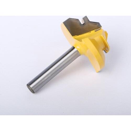 Hand Tools 45Degree Lock Miter Router Bit Woodwork Tenon Cutter Tool W/ 1/4 Inch Shank Milling Cutter Woodworking Tools Fit CNC
