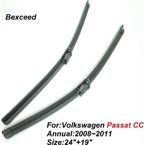 Wiper Blade for Volkswagen Passat CC 24"+19" Bexceed of Car Windshield Windscreen 2006 2007 2008 2009 2010 2011