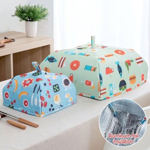 Folding Dust Cover Vegetable Umbrella Kitchen Accessories Desk Organizer Heat Preservation Food Cover Household Items