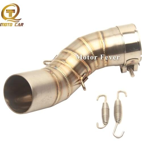 Motorcycle Exhaust Connect Link Pipe Middle Tube Adapter Escape moto Slip on Muffler for Kawasaki Z900 Z 900 2017 2018