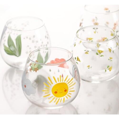 Drink Glasses Tumbler Glass Mug Lead-Free Crystal Clear Glass,Drinking Cups Clarity,Espresso Glass Coffee Mugs Glasses For Tea