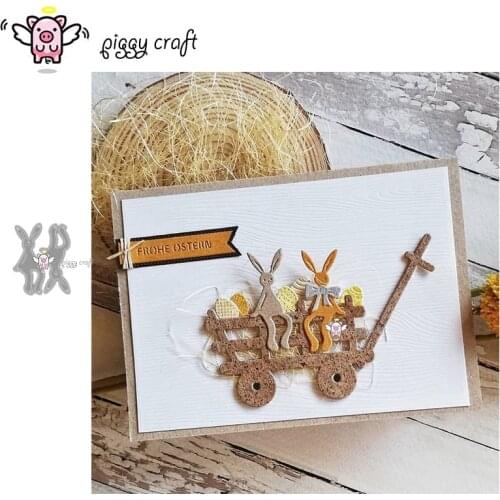 Piggy Craft metal cutting dies cut die mold Sitting bunny rabbit Scrapbook paper craft knife mould blade punch stencils dies