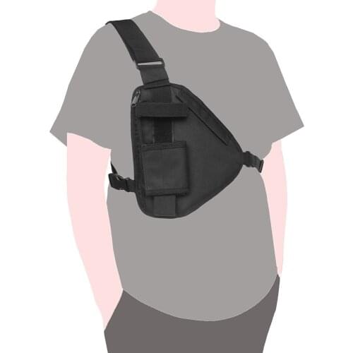 Tactical Walkie Talkie Chest Bag Front Pack Pouch Holster Pistol Bags Pendant Radio EDC Wallet Phone Pouch Hunting Package