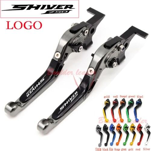 !Titanium CNC Adjustable Folding Motorcycle Brake Clutch Levers For Aprilia SHIVER 750/ GT 2007-2016 2009 2010 2011 2012 2013