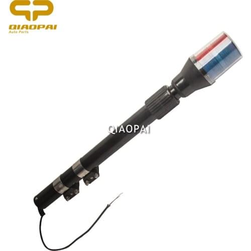 Universal Motorcycle Police Siren Light Patrol Telescopic Rear Pole Lamp Waring Signal Flash LED 12V for Honda Yamaha Kawasaki