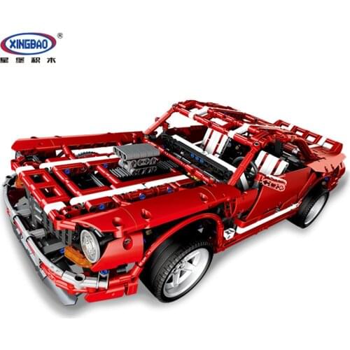 XINGBAO 07001 The Future Car TECHNIC Series 2000PCS The 2014 Muscle Car Set Building Blocks MOC Bricks Home Decoration Car Toy