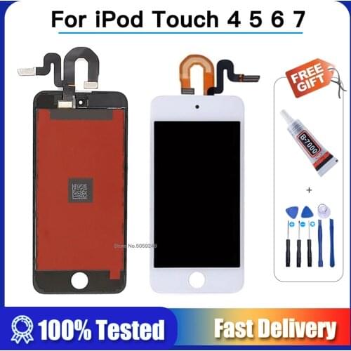 AAA Quality for iPod Touch 4 5 6 6th LCD Display Touch Screen Digitizer Assembly for iPod Touch 5 5th Gen Generation A1421 A1509
