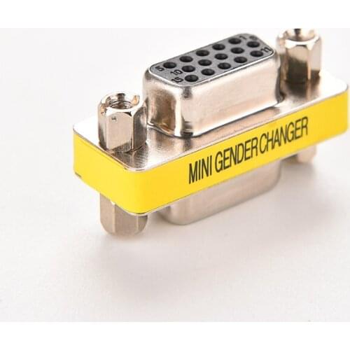 15 pin D-Sub VGA SVGA MINI Gender Changer Adapter VGA Connector M/M F/F M/F HD15