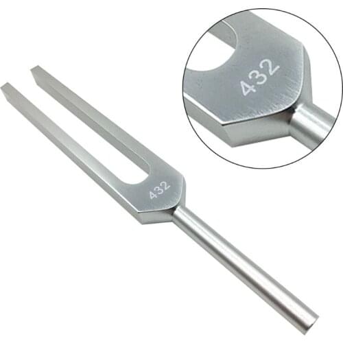 432 Hz Aluminum Tuning Fork with Bag Mallet and Cleaning Cloth for Ultimate Healing and Relaxation Nerve/Sensory
