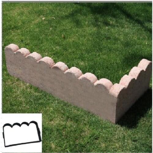 Antique Garden Brick Cement Mold Garden Fence Cement Stone Mold Concrete Flower Pool Fish Pond Courtyard Lawn Pathmate Mold