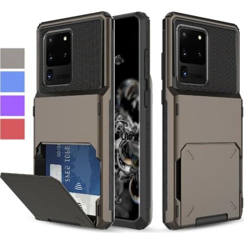 Wallet ID Slots Credit Card Cover For Samsung Galaxy S20 Note 20 Ultra 10 9 8 S10E S9 S8 Plus S7 A7 A8 A9 2018 A750 Case Funda