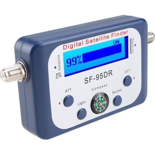 Digital Satellite Finder SF-95DR Meter Satlink Receptor TV Signal Receiver Sat Decoder Satfinder Compass LCD FTA Dish