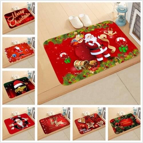 Merry Christmas Flannel Carpet Happy New Year 2021 Merry Christmas Ornament 2020 Christmas Decorations for Home Xmas Gifts