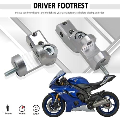 NEW Motorcycle Foot Peg Passenger Footpeg Lowering Kit FOR Yamaha YZF R6 RJ