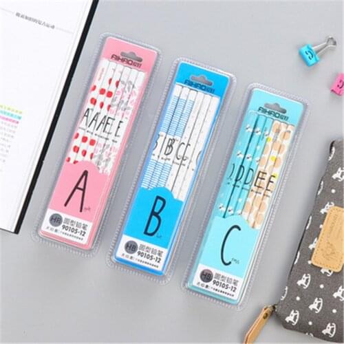 DL Love stationery lovable letter series sweet candy color students painting pencil 12 sets