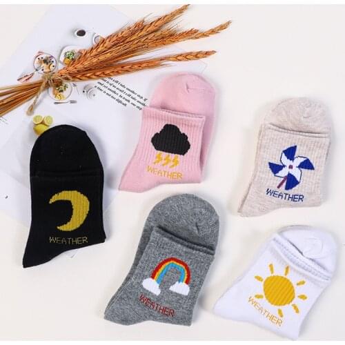 Socks Women Spring and Summer New Color Weather Women Socks Men and Womens Socks In Tube Student Socks Factory Direct Sales