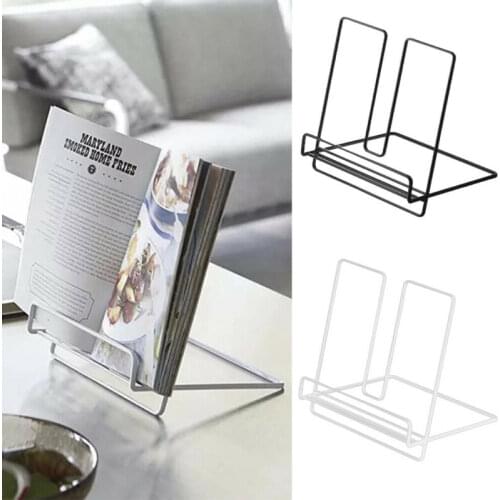 New Desktop Bookshelf Kitchen Iron Rack Bookcase Storage Shelf Desk Organizer Compartment Table Office