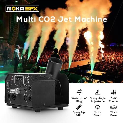 New Coming No Ice Shoot 15m 180 Degree Adjustable CO2 Jet Cannon DMX Co2 Jet Machine Co2 Spraywith Safe Channel