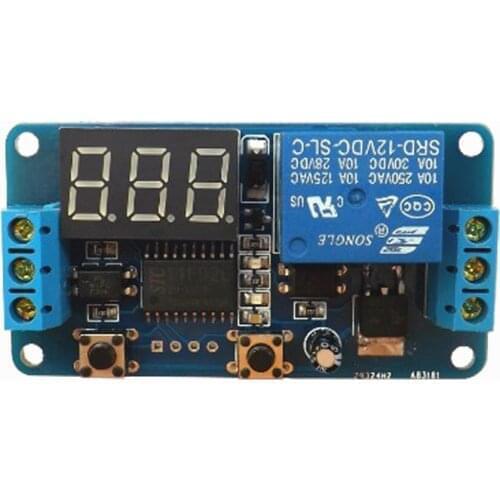 Delay on/off / Disconnect external trigger delay switch / 12V relay module Time adjustable