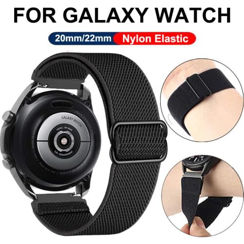 20mm/22mm smart watch strap For Samsung Galaxy watch 3/Active 2/46mm/42mm/ Gear S3 Nylon bracelet Huawei GT/2/2E/Pro watch band