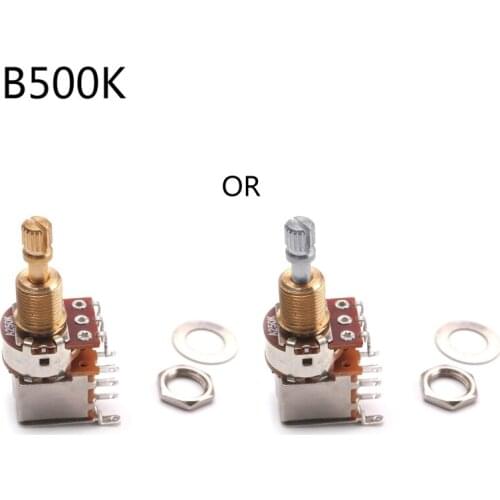 WXTF Guitar Switch Knob A500K B500K A250K B250K Push Pull Control Pot Potentiometer