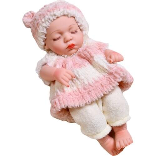 Reborn Doll 30cm Vinyl Reborn Doll Silicone Simulation Doll new born baby items doll customizing supplies new dolls