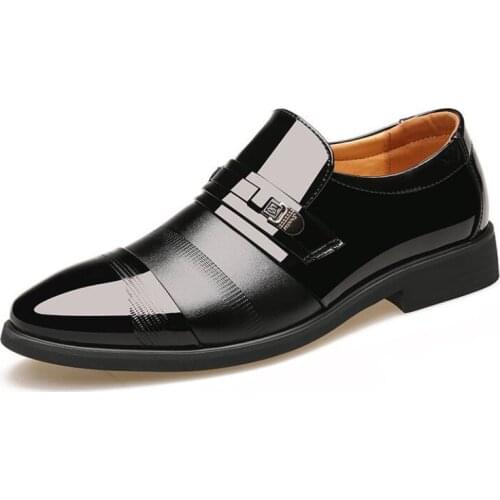 Tang Far Men's Patent Leather Shoes