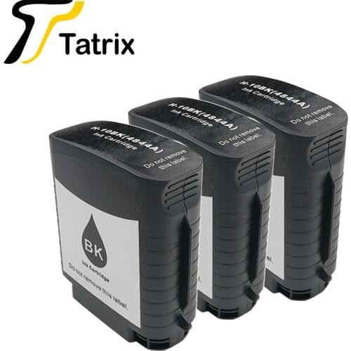 Tatrix 3PCS Black Compatible ink Cartridge for HP10 HP 10 suit For HP Designjet 100 500 800 1200 2600 K850 inkjet printer