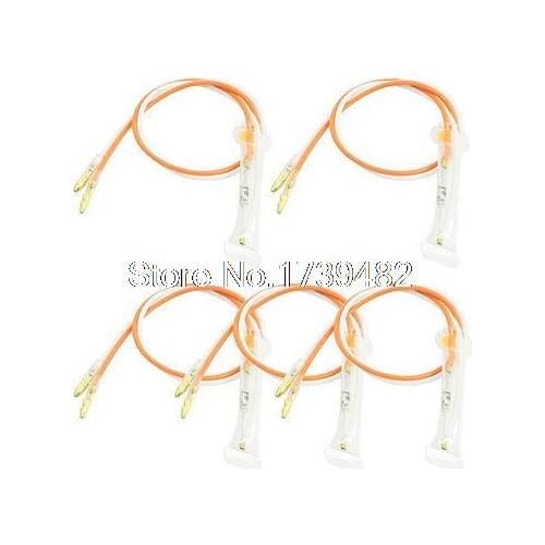 5 Pcs 250V 10A 72 Celsius Double Cable Thermal Fuse for Fridge Refrigerator