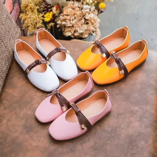 2020 Brand New Fashion Children Princess Dance Shoes Kids Girl Party Dress Shoes Flats Casual Single First Walkers Soft Slip-on