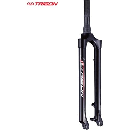 Trigon MC09A MTB carbon fiber ultra-light mountain bicycle bike fork 26" 27.5" carbon fork taper steerer disc brake black