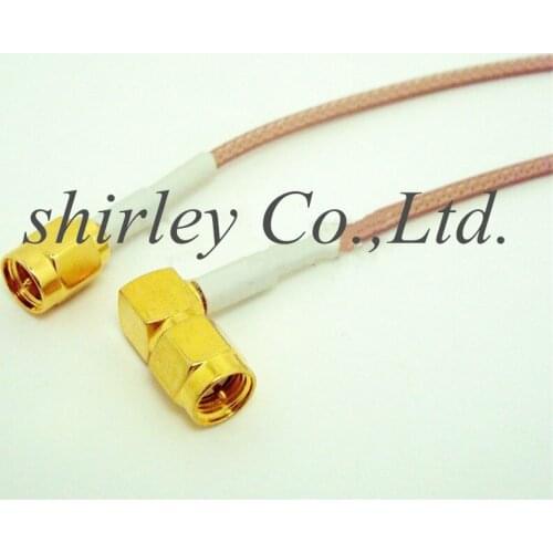 0.2M 0.3M 0.5M 1M 1.5M 2M 3M 5M 8M jumper cable assembly SMA MALE RIGHT ANGLE TO SMA STRAIGHT FOR RG316 Male to male Connector