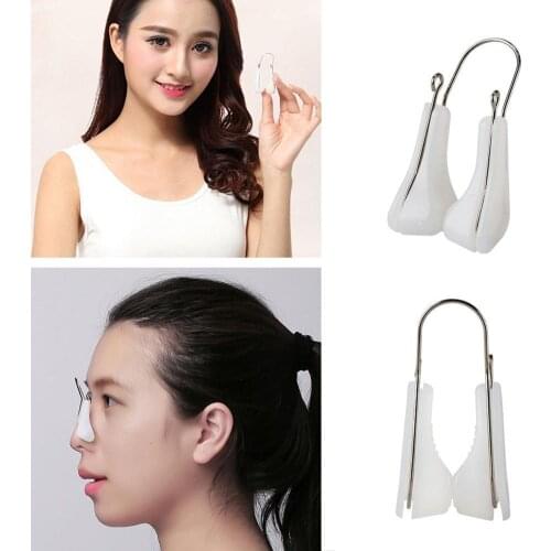1pcs Soft Silicone Nose Clip Corrector Nose Shaper Lifting Clip Bridge Shaping Corrector Nose Up Slimming Massager Beauty Tools