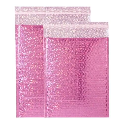 15x20cm/18x23cm Bubble Bag Rose Red Bubble Envelopes Thin Aluminum Foil Shipping Bag Waterproof Bags Shipping Bubble Mailer 5Pcs